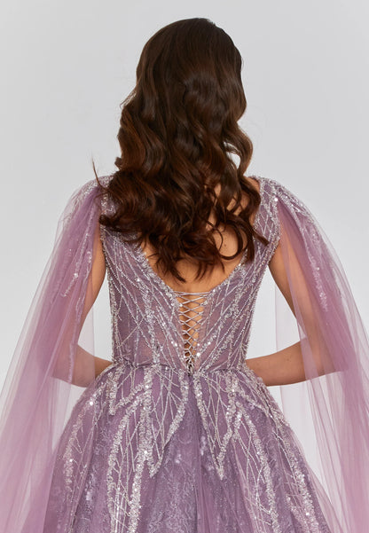 Sleeveless Maxi Tulle Regular Engagement Dress Unit Price: €270