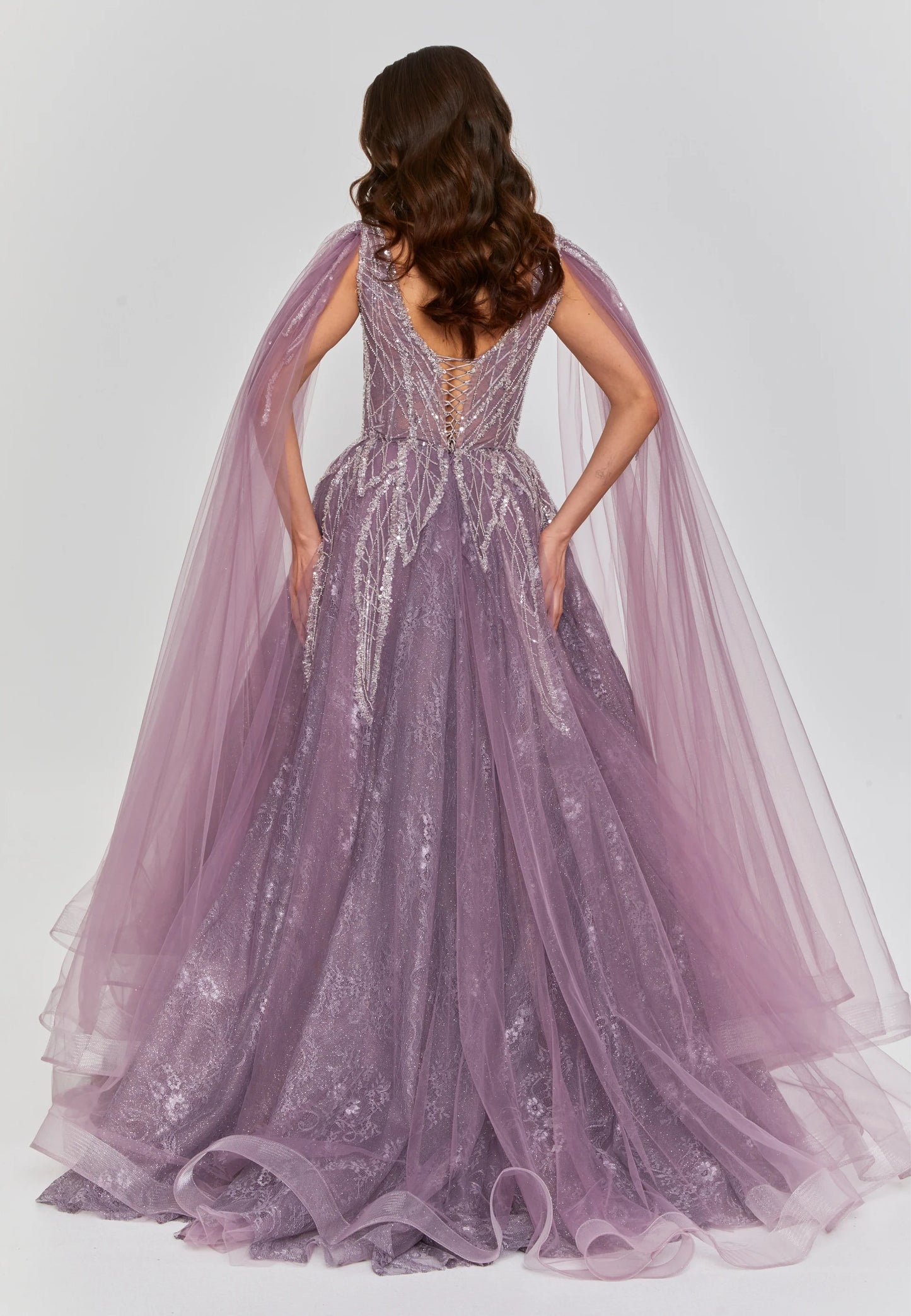 Sleeveless Maxi Tulle Regular Engagement Dress Unit Price: €270