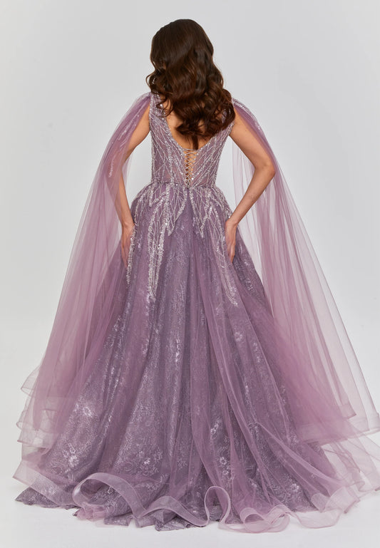 Sleeveless Maxi Tulle Regular Engagement Dress Unit Price: €270