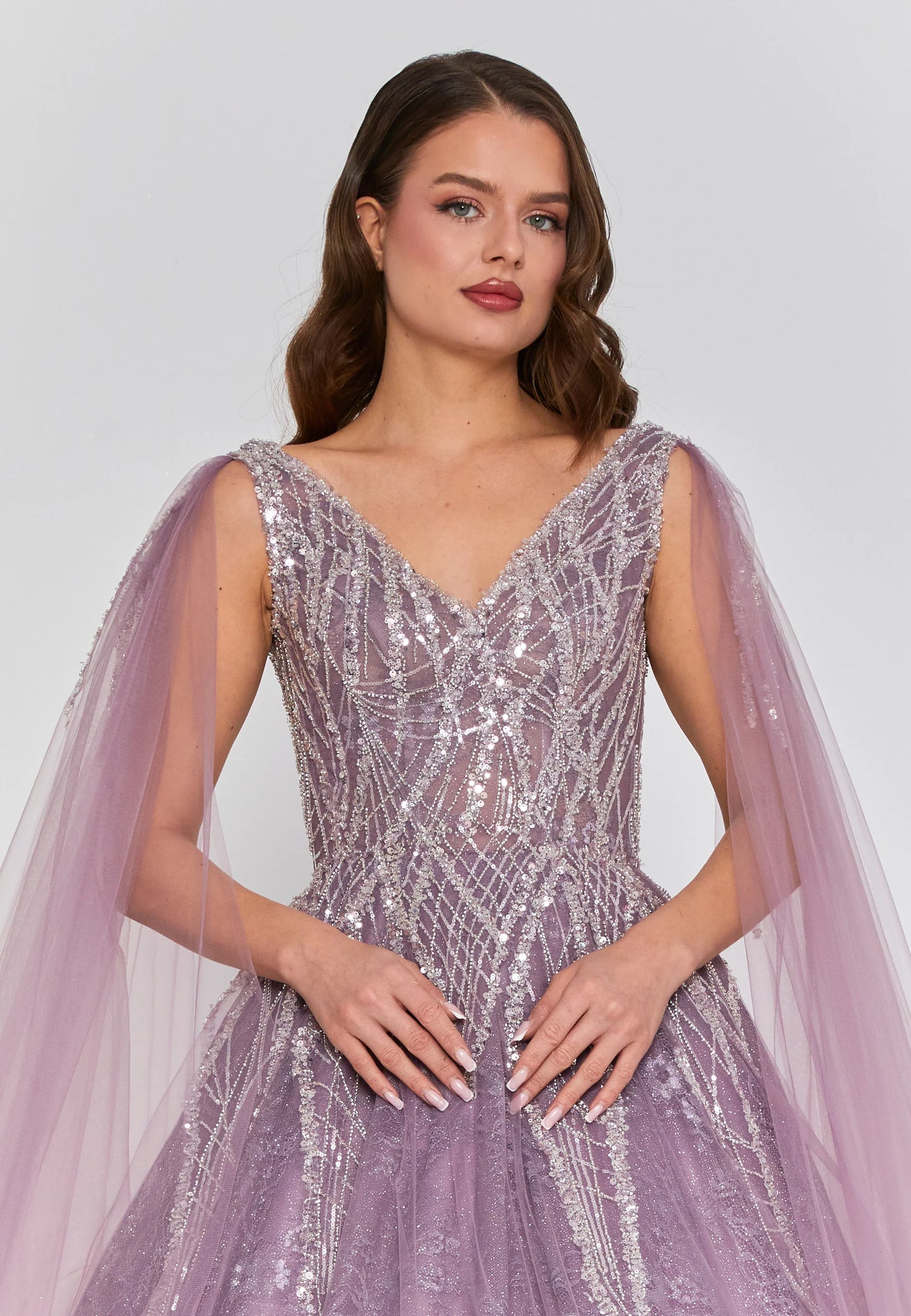 Sleeveless Maxi Tulle Regular Engagement Dress Unit Price: €270