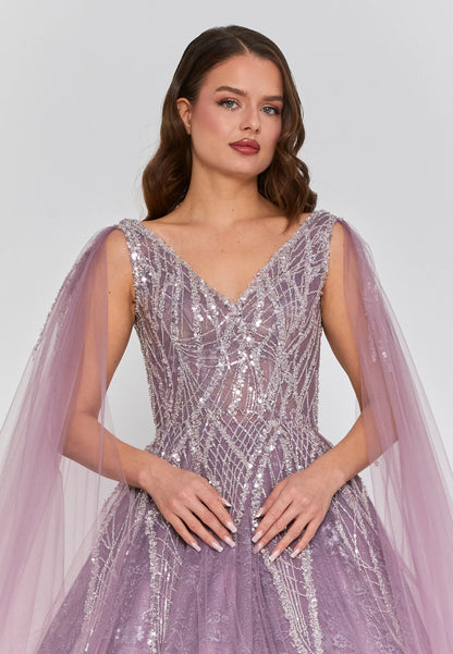 Sleeveless Maxi Tulle Regular Engagement Dress Unit Price: €270