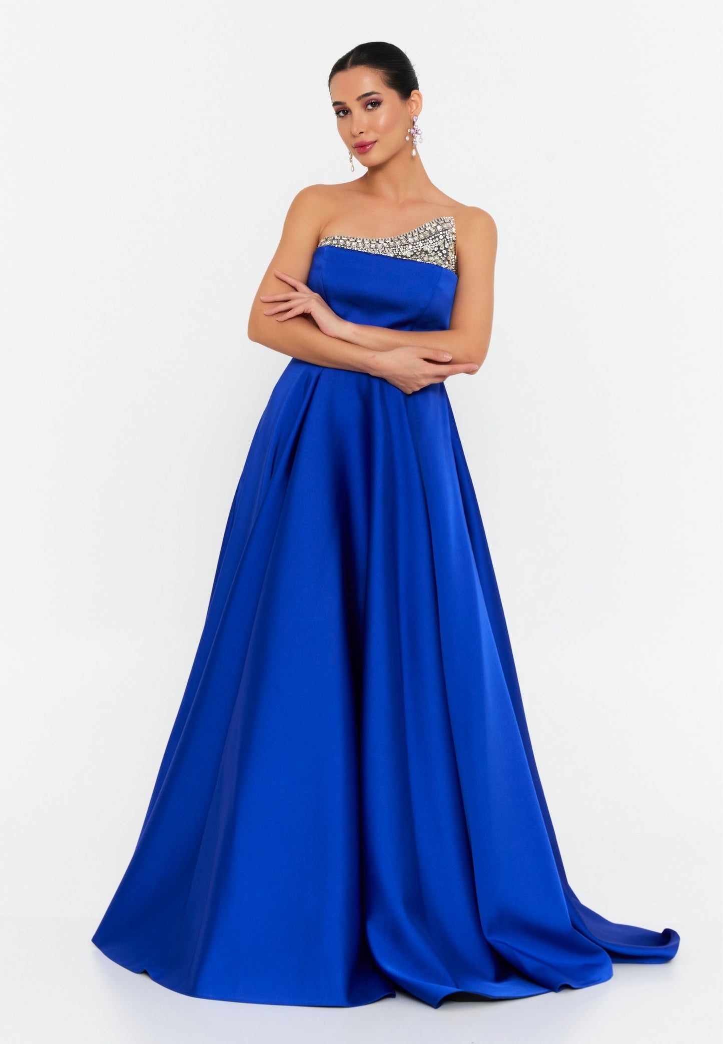 Strapless Maxi Polyester A - Line Regular Prom Dress Unit Price: €195