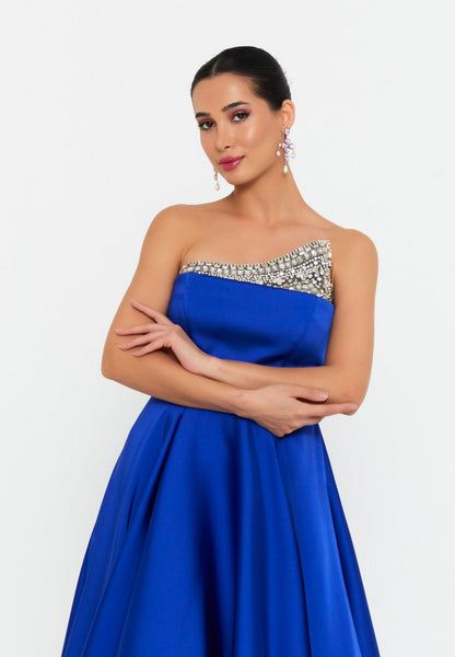 Strapless Maxi Polyester A - Line Regular Prom Dress Unit Price: €195