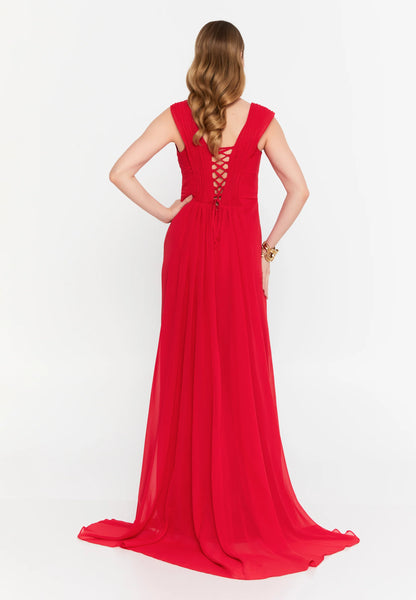 Sleeveless Maxi Chiffon Mermaid Regular Wedding Guest Dress Unit Price: €42