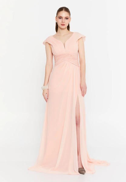 Sleeveless Maxi Chiffon Mermaid Regular Wedding Guest Dress Unit Price: €42