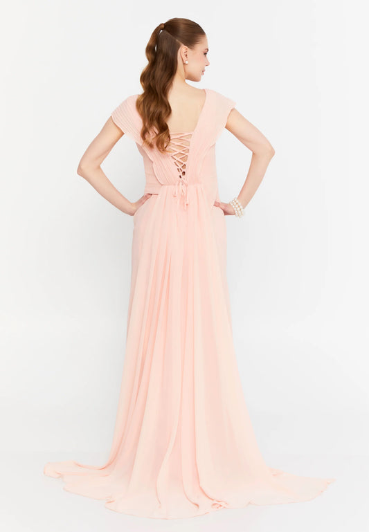 Sleeveless Maxi Chiffon Mermaid Regular Wedding Guest Dress Unit Price: €42