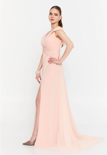 Sleeveless Maxi Chiffon Mermaid Regular Wedding Guest Dress Unit Price: €42
