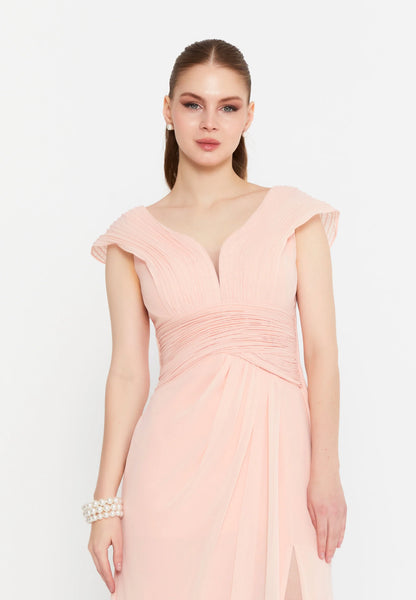 Sleeveless Maxi Chiffon Mermaid Regular Wedding Guest Dress Unit Price: €42