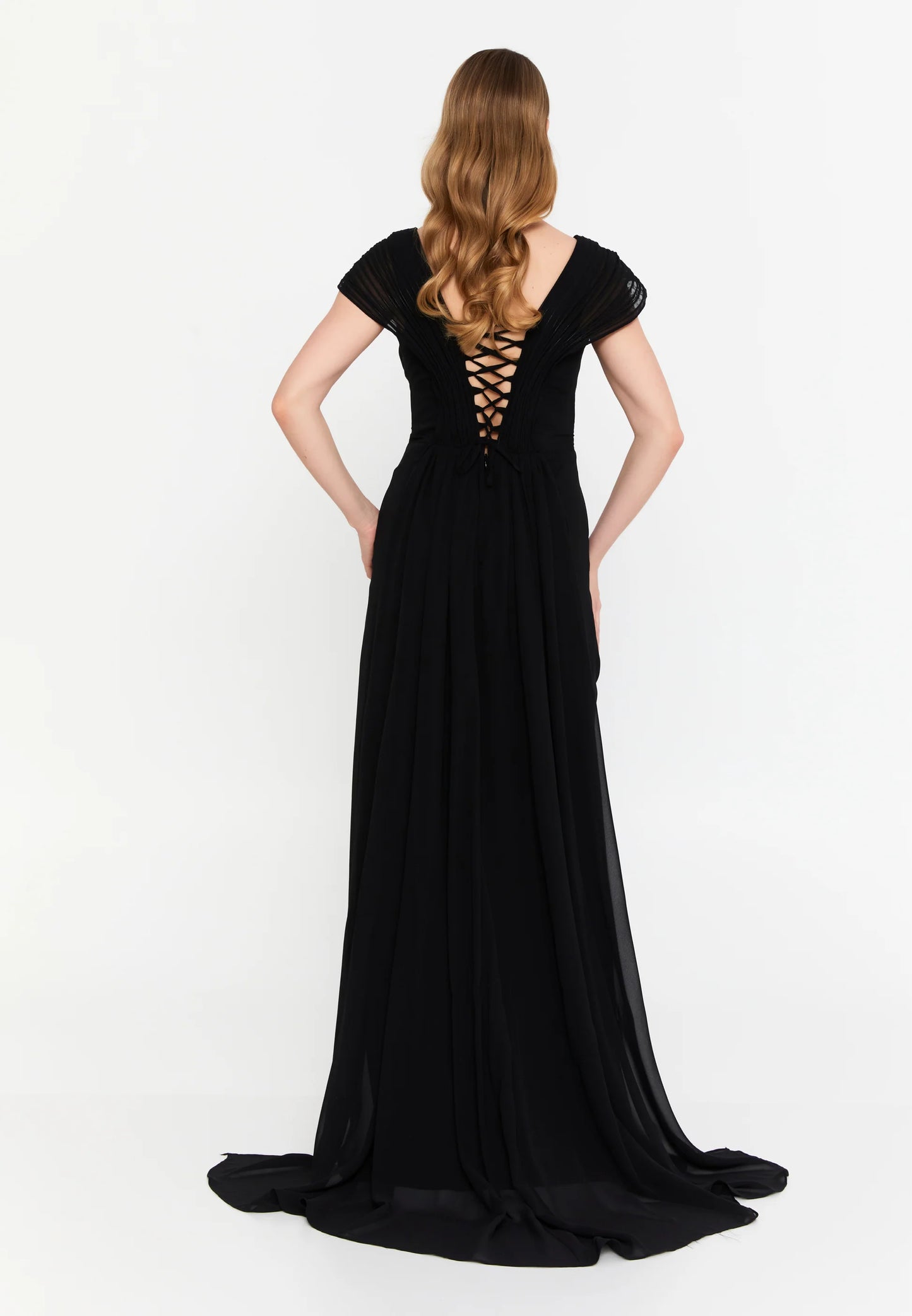 Sleeveless Maxi Chiffon Mermaid Regular Wedding Guest Dress Unit Price: €42