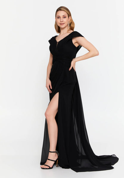 Sleeveless Maxi Chiffon Mermaid Regular Wedding Guest Dress Unit Price: €42