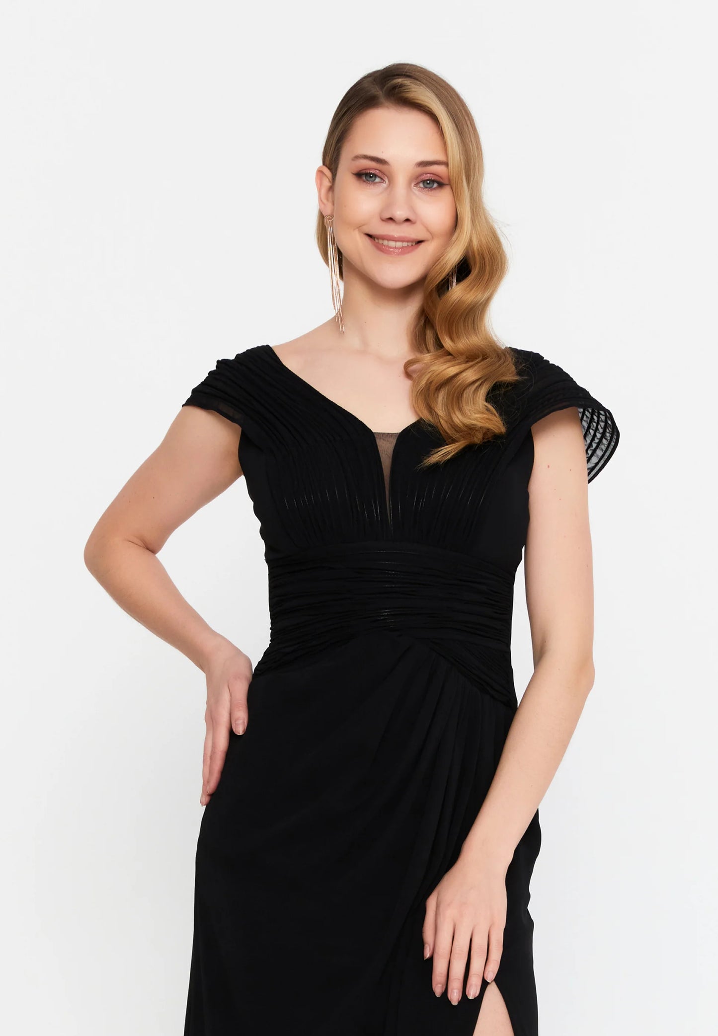 Sleeveless Maxi Chiffon Mermaid Regular Wedding Guest Dress Unit Price: €42