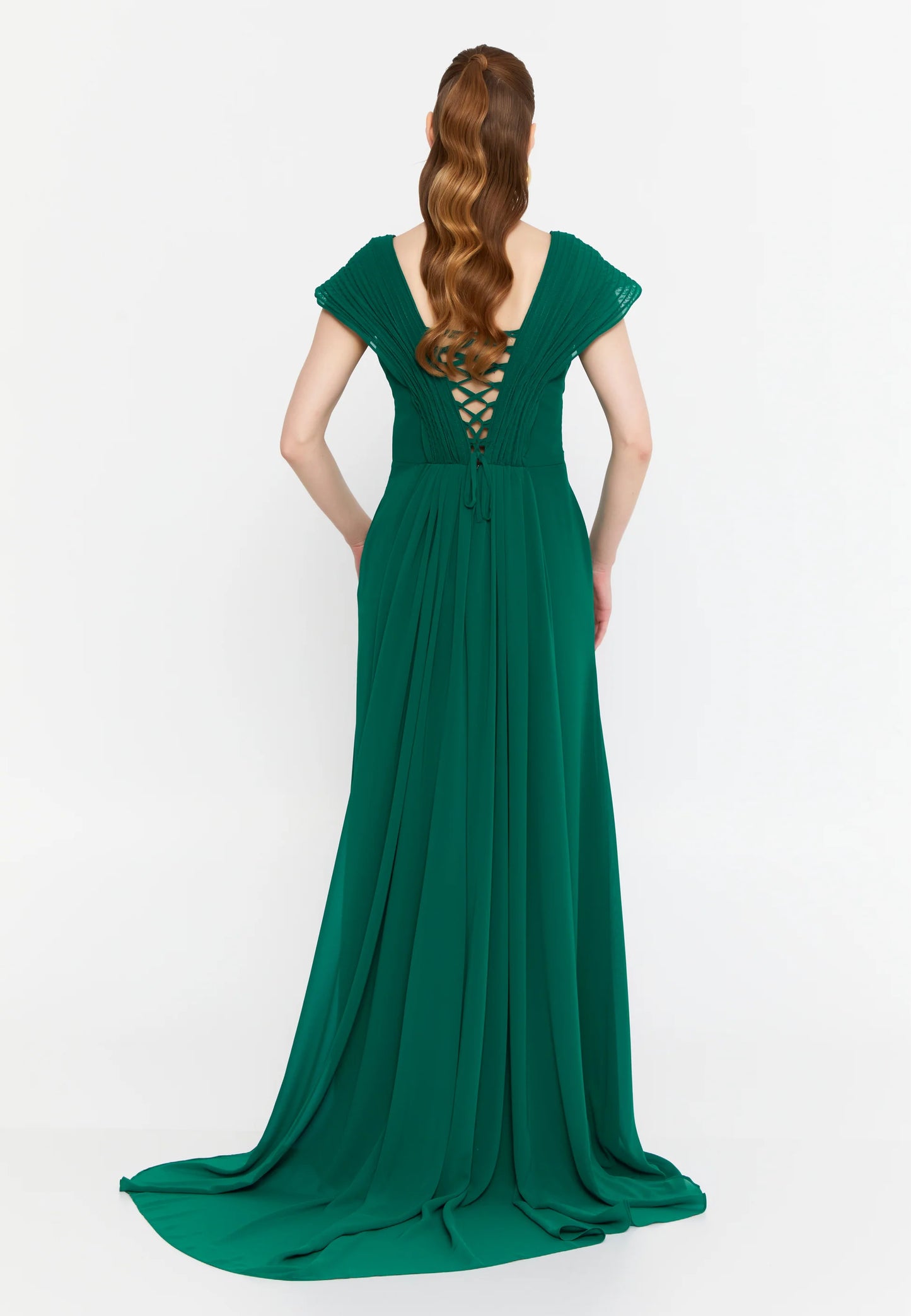 Sleeveless Maxi Chiffon Mermaid Regular Wedding Guest Dress Unit Price: €42