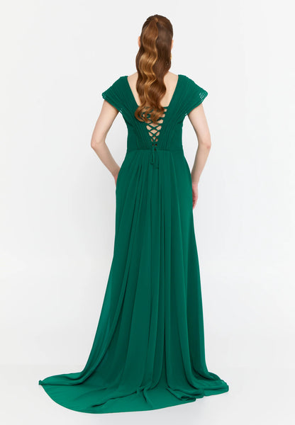 Sleeveless Maxi Chiffon Mermaid Regular Wedding Guest Dress Unit Price: €42
