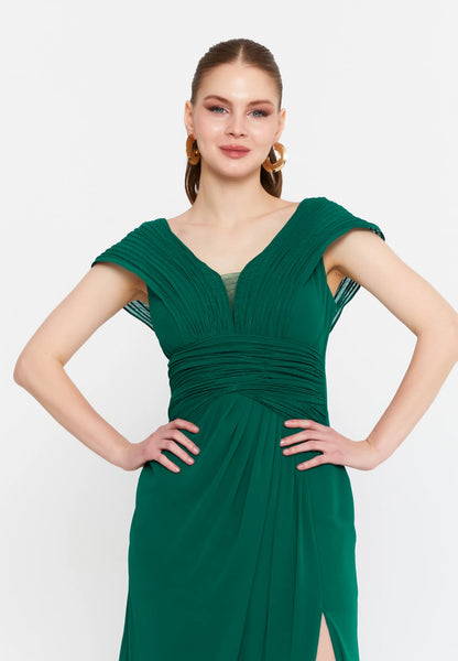 Sleeveless Maxi Chiffon Mermaid Regular Wedding Guest Dress Unit Price: €42