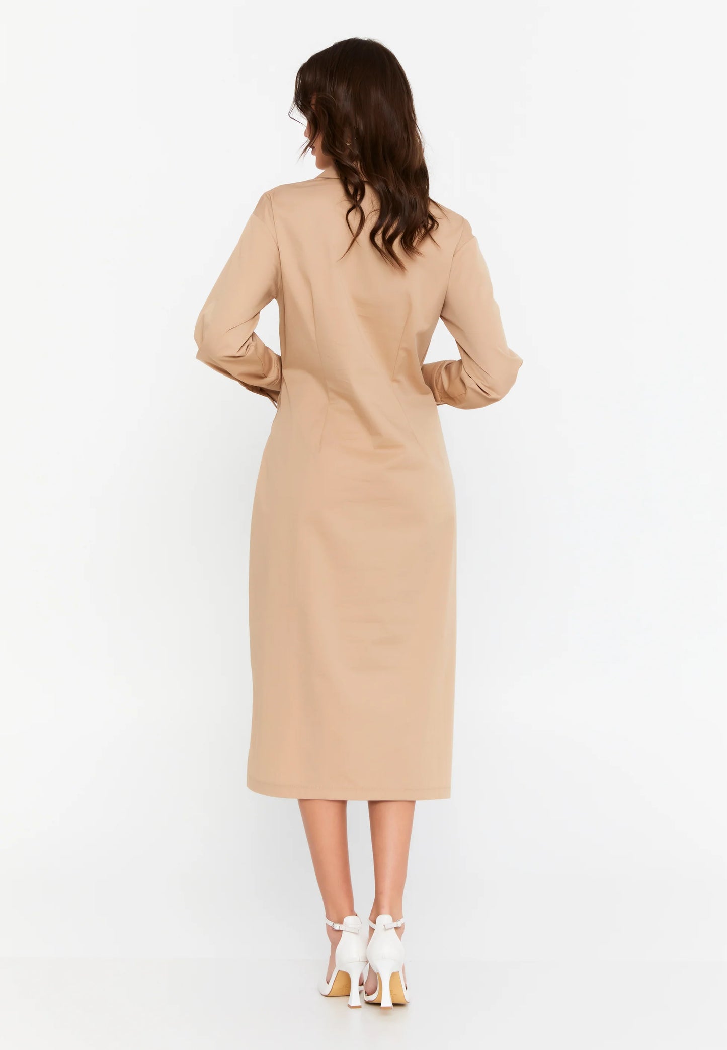 Long Sleeve Midi Polyester Column Regular Casual Dress Unit Price: €24