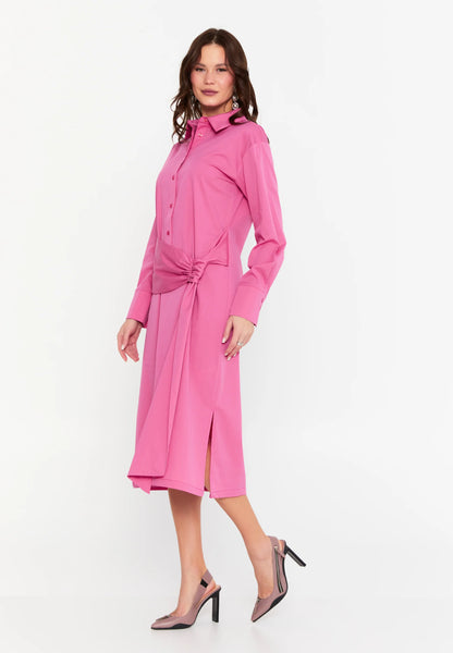 Long Sleeve Midi Polyester Column Regular Casual Dress Unit Price: €24
