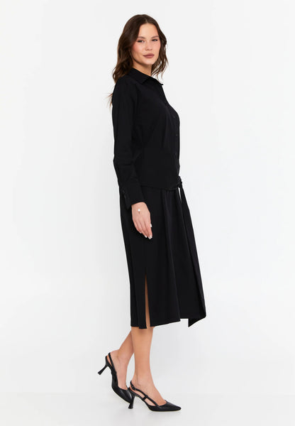 Long Sleeve Midi Polyester Column Regular Casual Dress Unit Price: €24