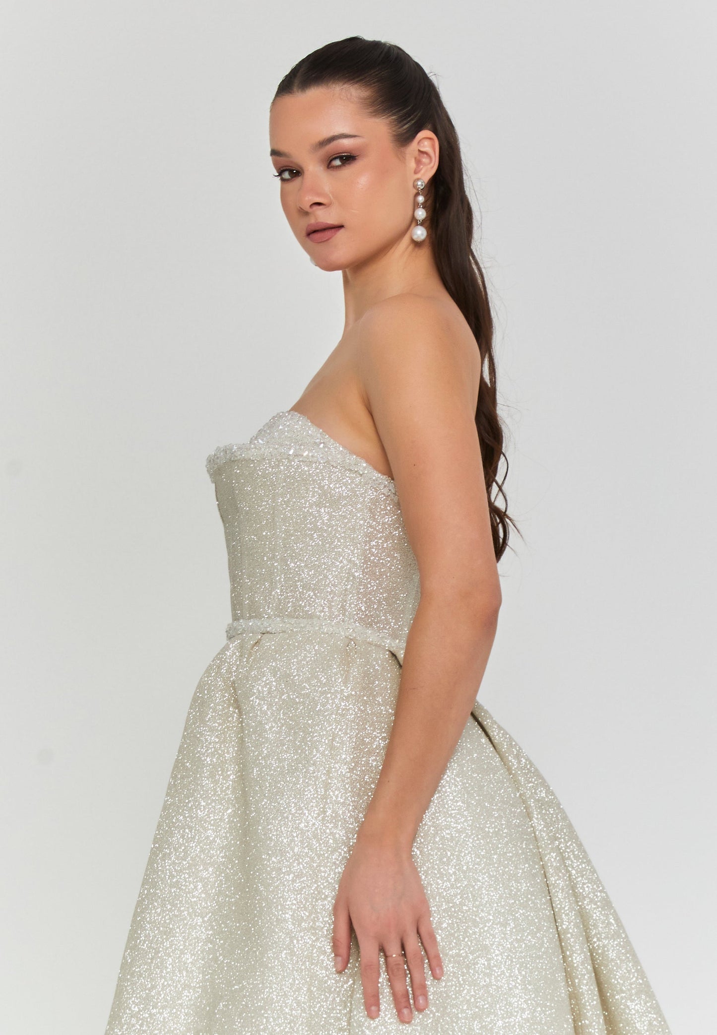 Strapless Maxi Polyester Regular Wedding Dress Unit Price: €575