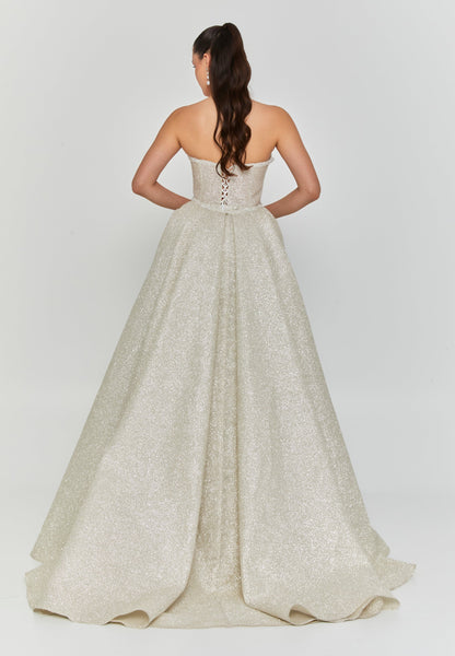 Strapless Maxi Polyester Regular Wedding Dress Unit Price: €575