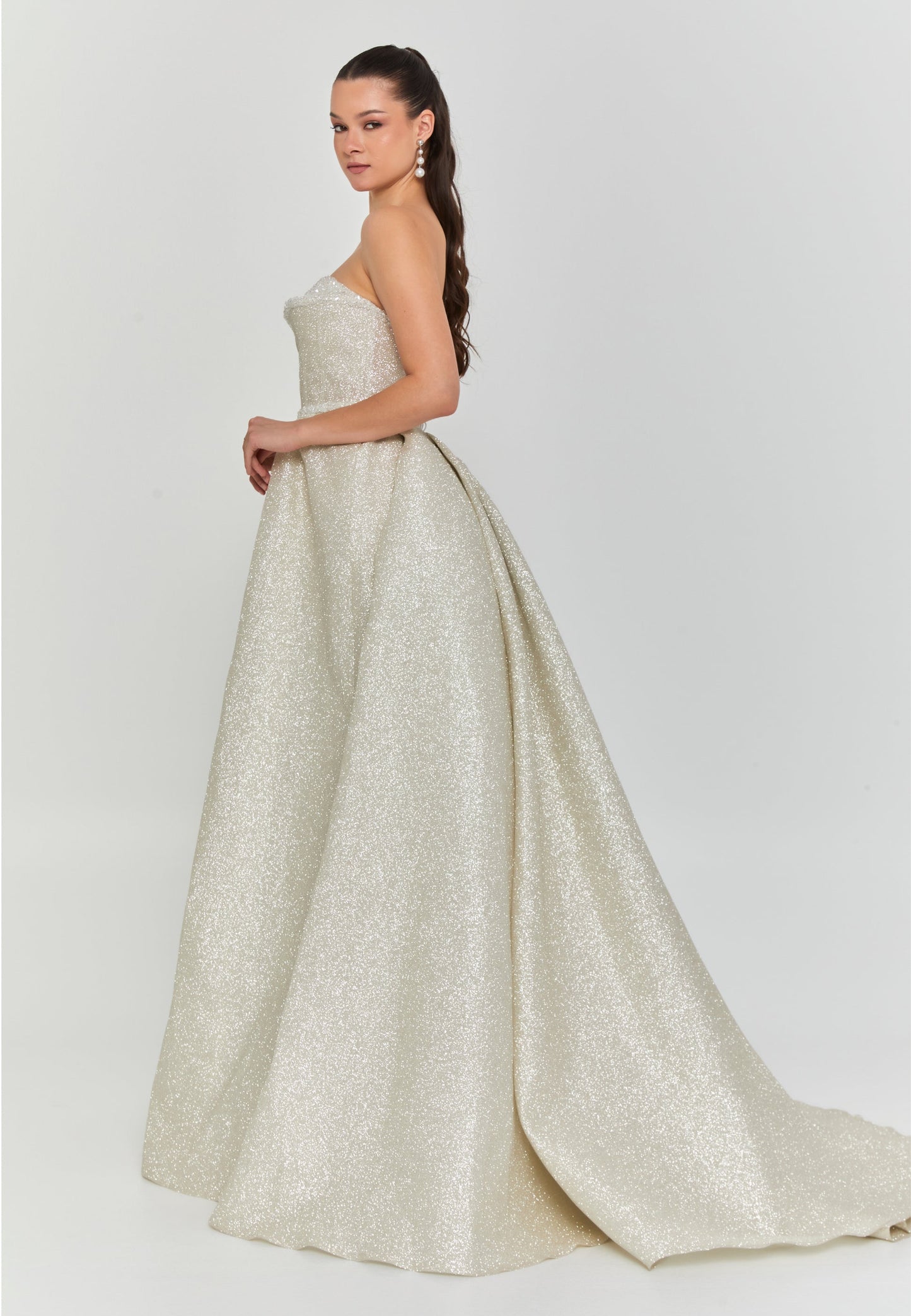 Strapless Maxi Polyester Regular Wedding Dress Unit Price: €575