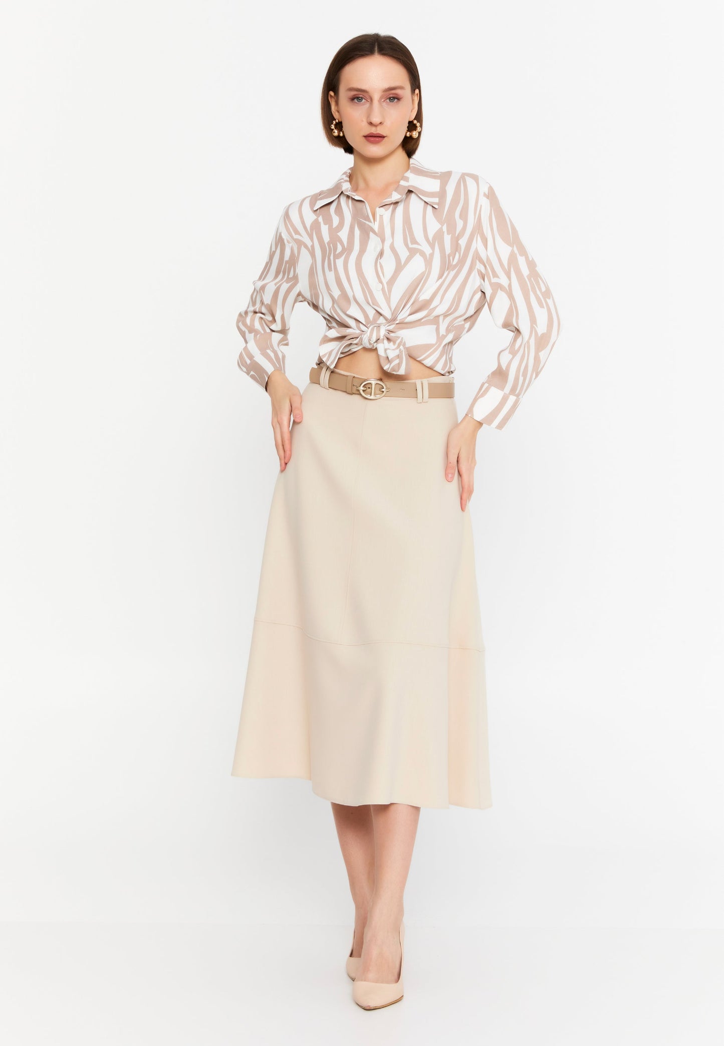 Midi Solid Color Regular Skirt Unit Price: €26