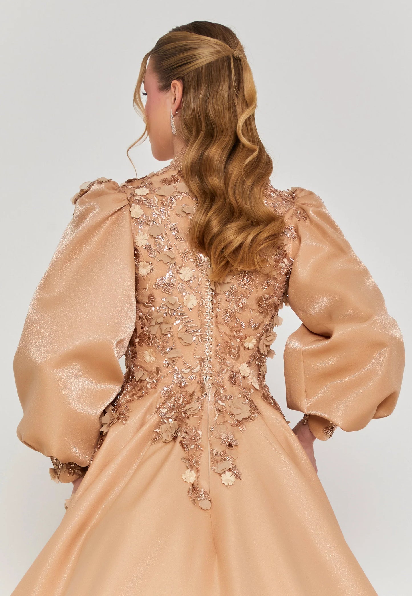 Long Sleeve Maxi Polyester Regular Engagement Dress Unit Price: €460