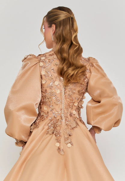 Long Sleeve Maxi Polyester Regular Engagement Dress Unit Price: €460