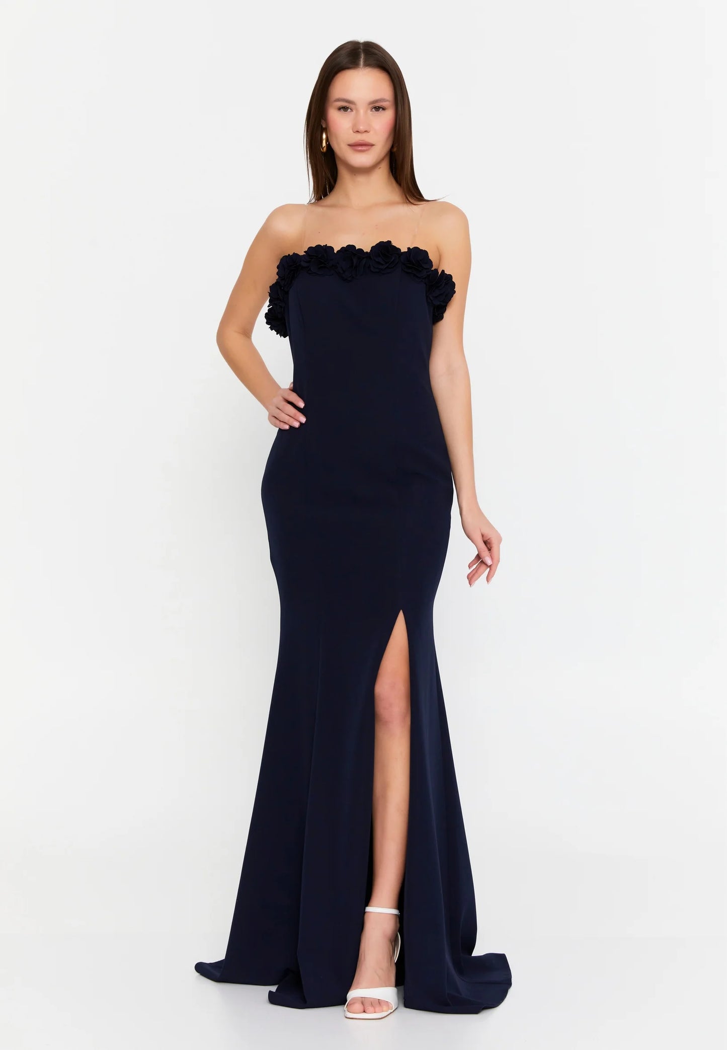 Strapless Maxi Viscose Mermaid Regular Wedding Guest Dress Unit Price: €48