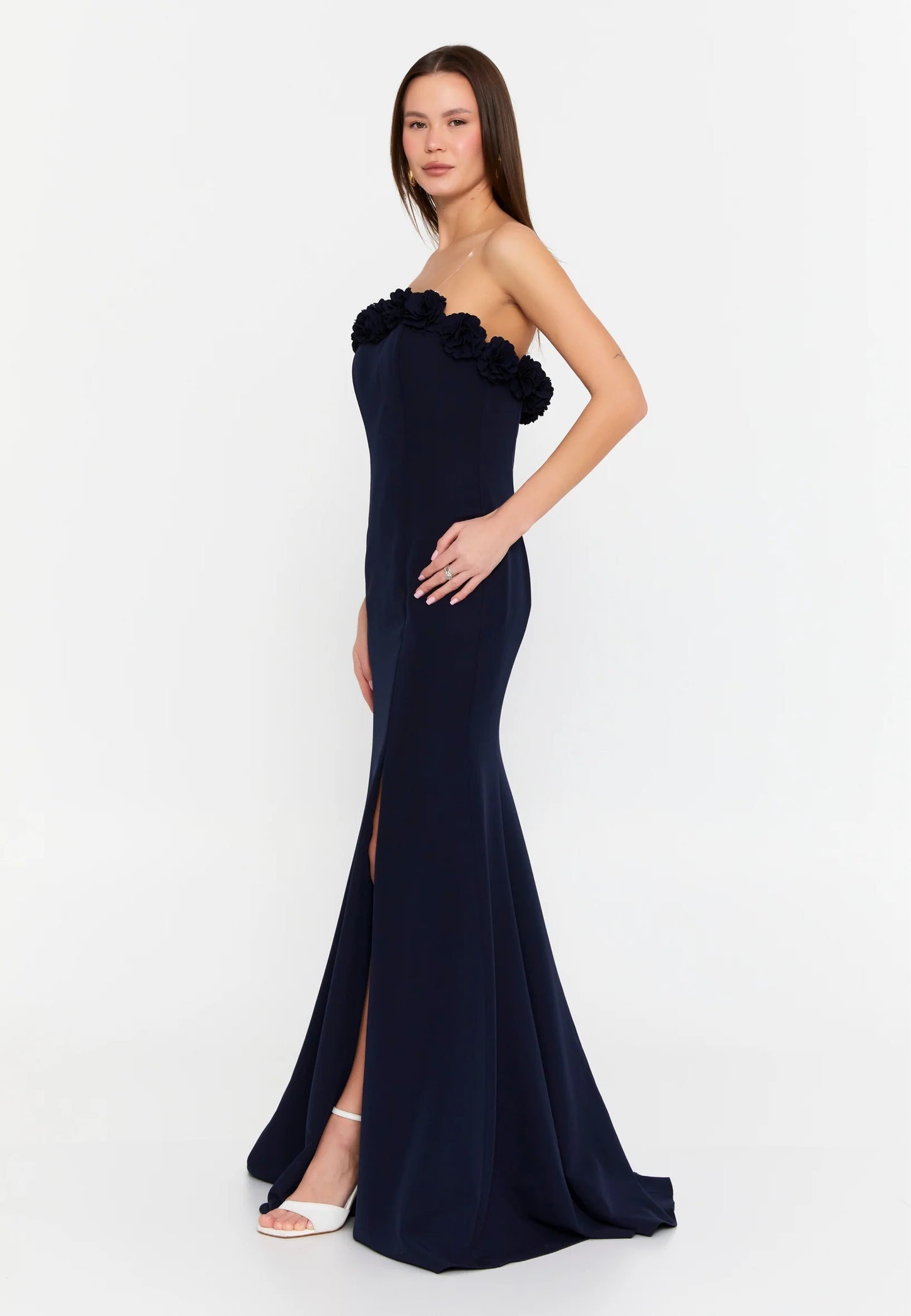 Strapless Maxi Viscose Mermaid Regular Wedding Guest Dress Unit Price: €48