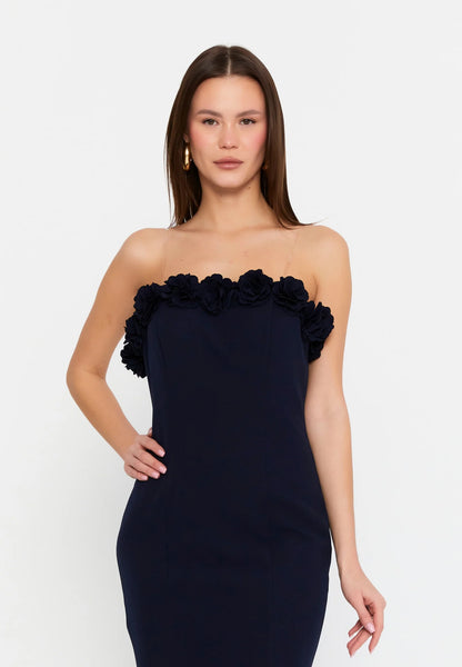 Strapless Maxi Viscose Mermaid Regular Wedding Guest Dress Unit Price: €48