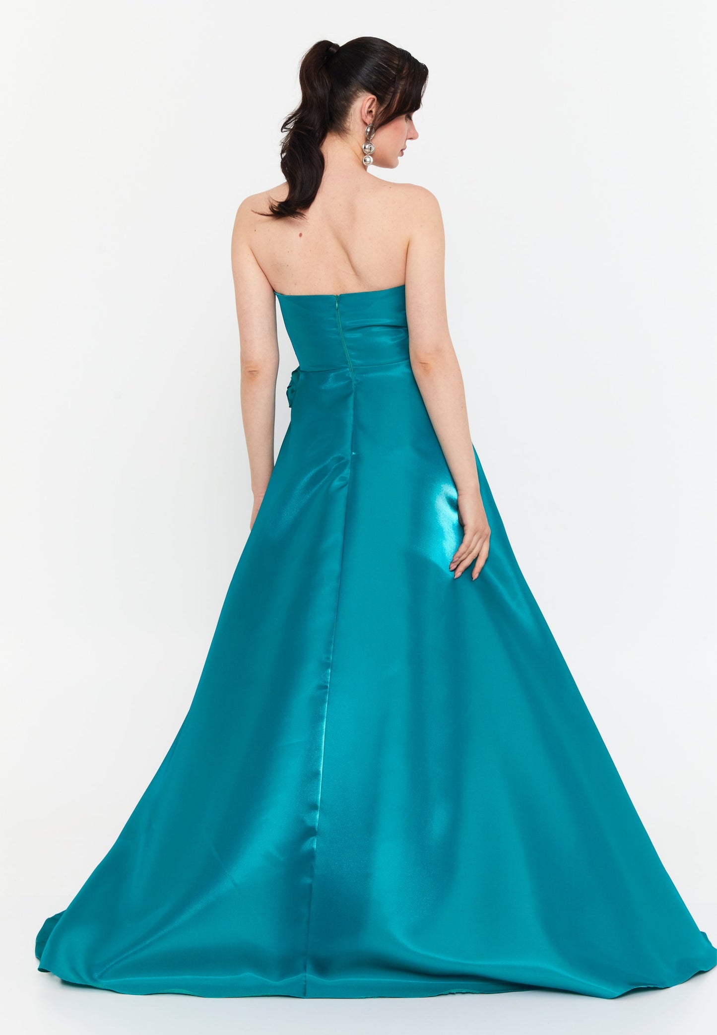Strapless Maxi Polyester Column Regular Wedding Guest Dress Unit Price: €78