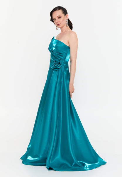 Strapless Maxi Polyester Column Regular Wedding Guest Dress Unit Price: €78