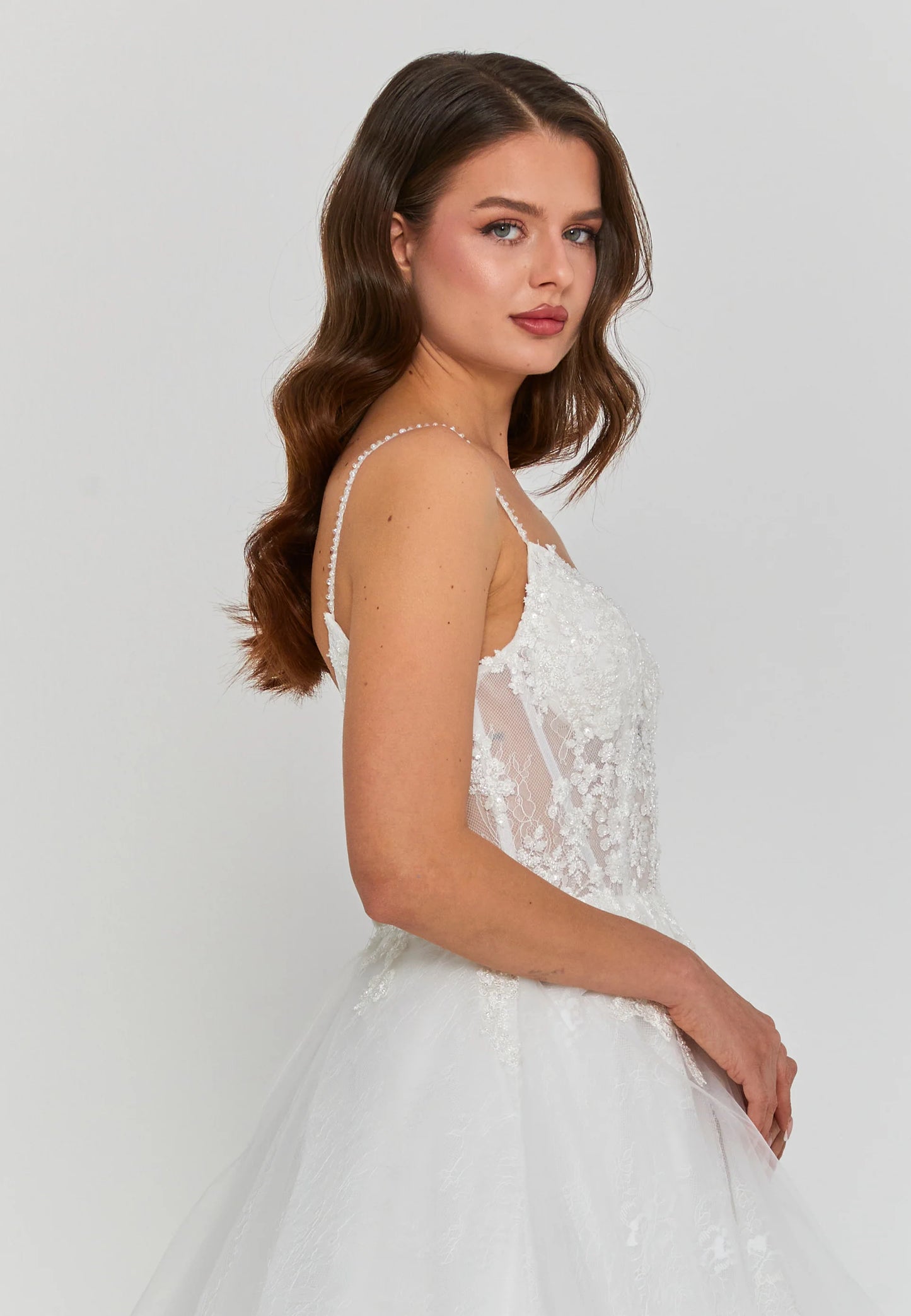 Sleeveless Maxi Tulle Regular Wedding Dress Unit Price: €330