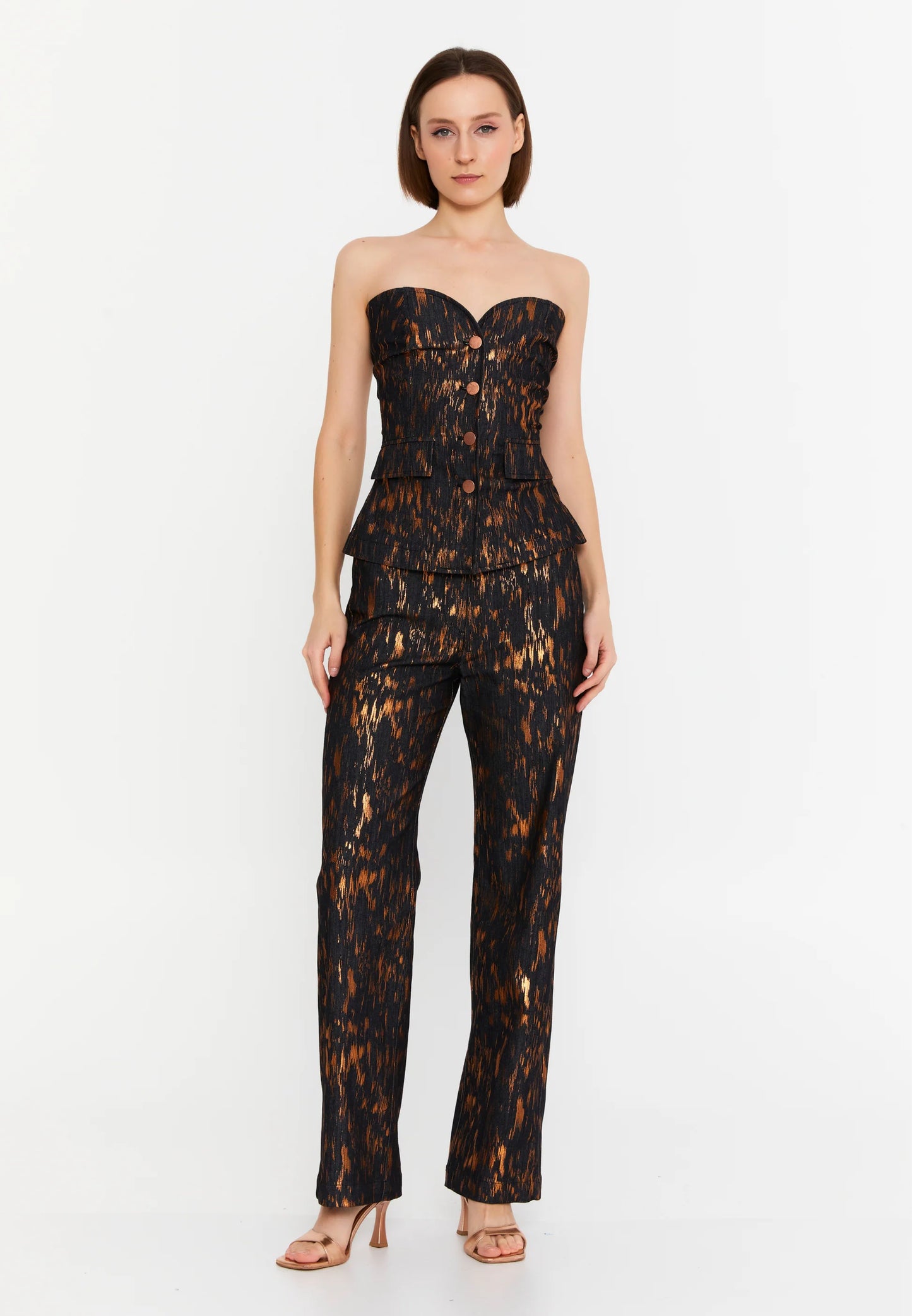 Strapless Polyester Patterned Regular Two-Piece Outfit Unit Price: €53