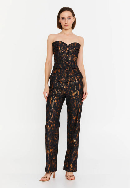 Strapless Polyester Patterned Regular Two-Piece Outfit Unit Price: €53