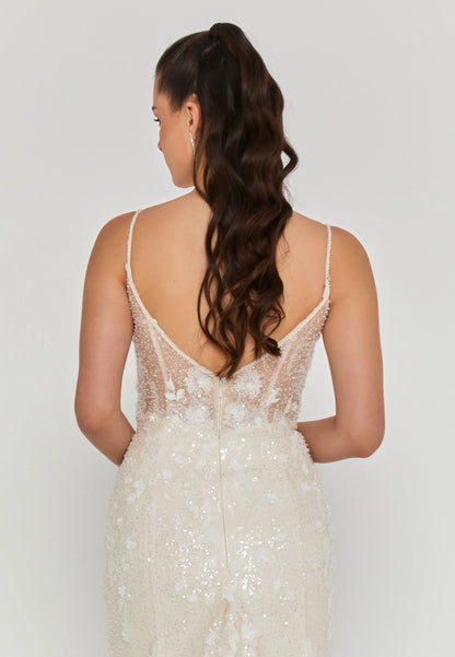 Sleeveless Maxi Tulle Regular Wedding Dress Unit Price: €590