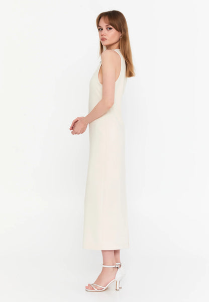 Sleeveless Midi Viscose Column Regular Evening Dress Unit Price: €23