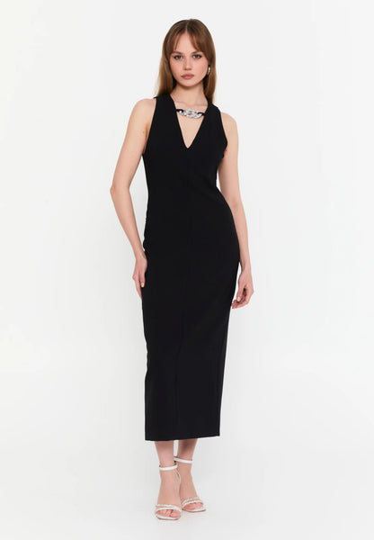 Sleeveless Midi Viscose Column Regular Evening Dress Unit Price: €23