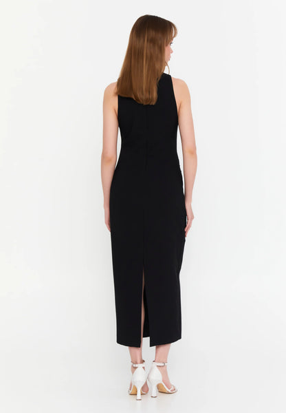 Sleeveless Midi Viscose Column Regular Evening Dress Unit Price: €23