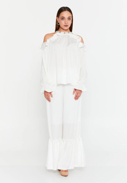 Long Sleeve With Stones Regular Blouse Unit Price: €18