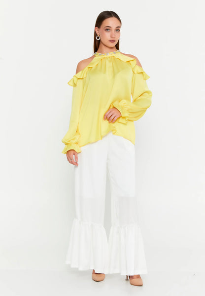 Long Sleeve With Stones Regular Blouse Unit Price: €18