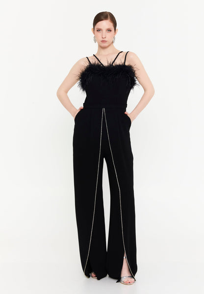 Sleeveless Viscose Regular Fit Regular Evening Jumpsuit Unit Price: €42