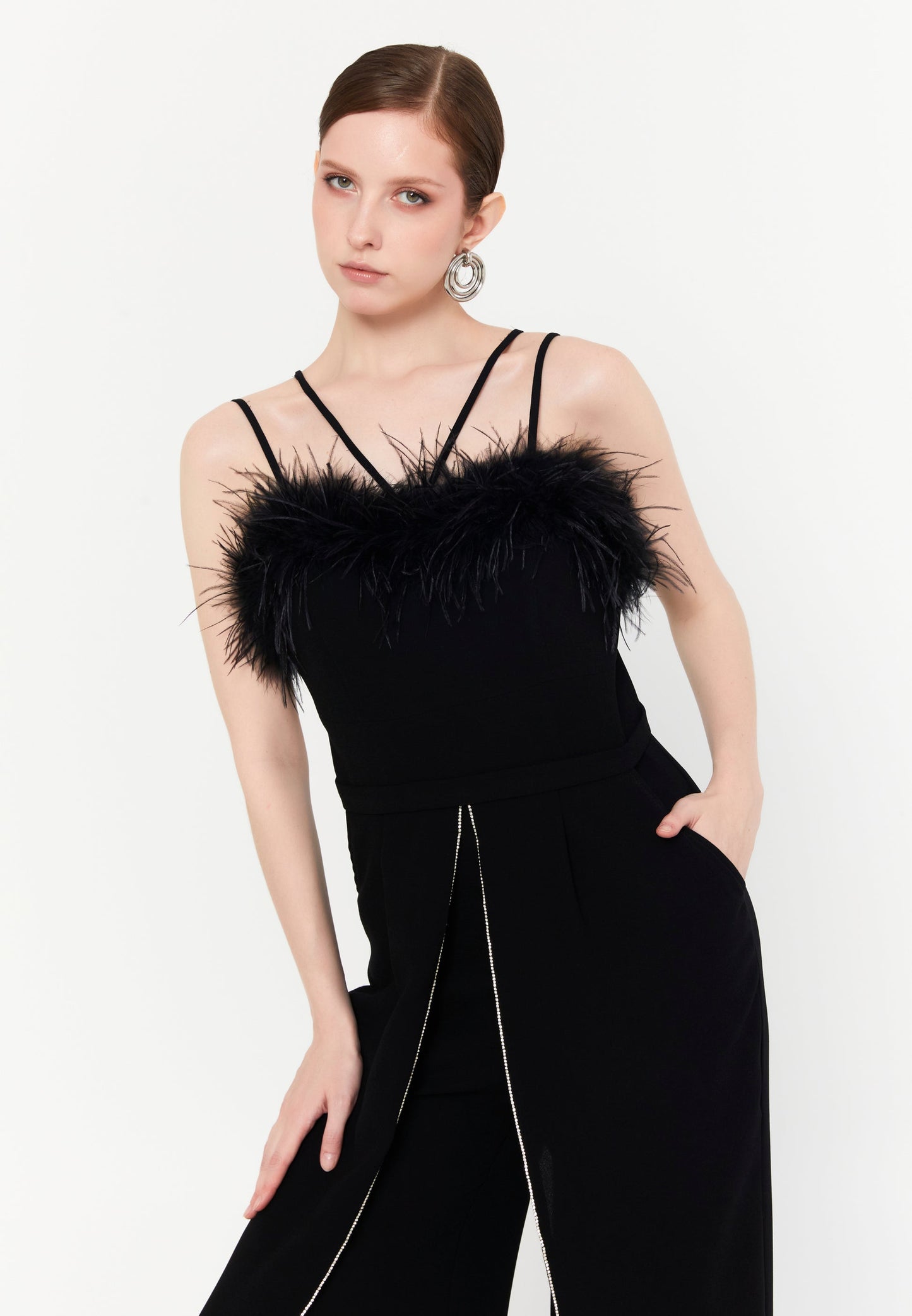 Sleeveless Viscose Regular Fit Regular Evening Jumpsuit Unit Price: €42