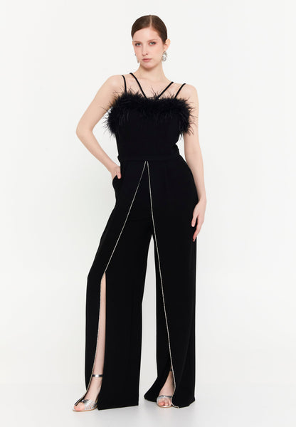 Sleeveless Viscose Regular Fit Regular Evening Jumpsuit Unit Price: €42