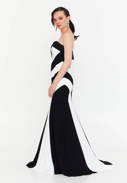 Strapless Maxi Viscose Mermaid Regular Evening Dress Unit Price: €54