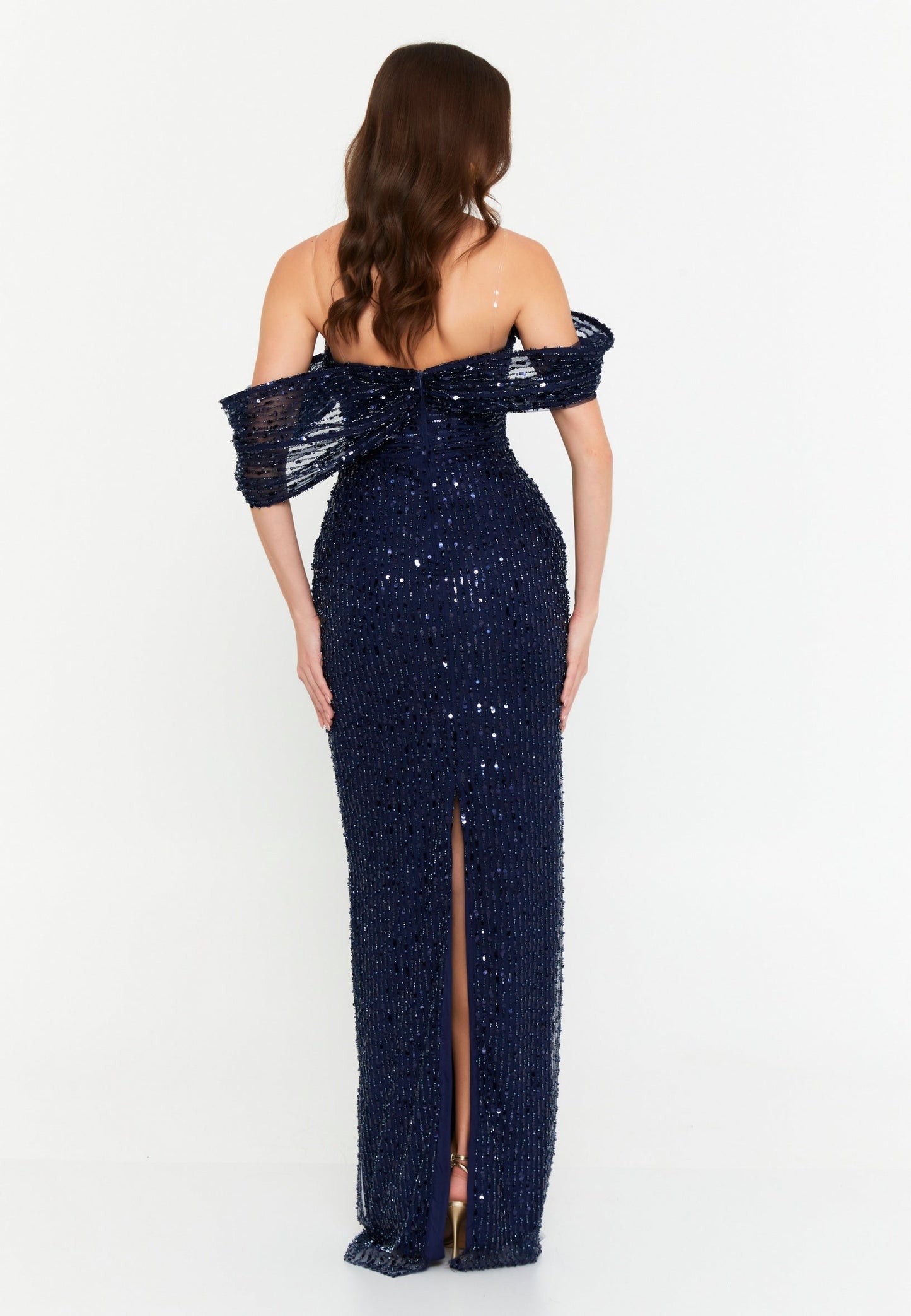 Off Shoulder Maxi Tulle Mermaid Regular Wedding Guest Dress Unit Price: €58