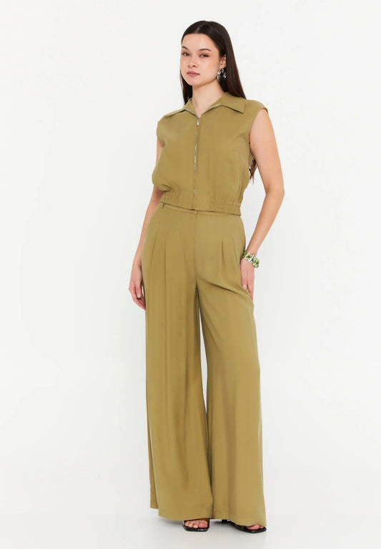 Sleeveless Viscose Solid Color Regular Two-Piece Outfit Unit Price: €45