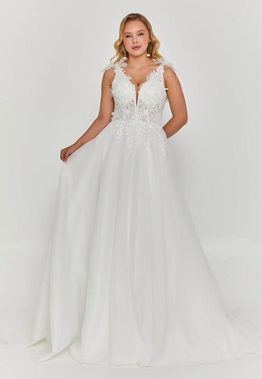 Sleeveless Maxi Polyester Regular Wedding Dress Unit Price: €210
