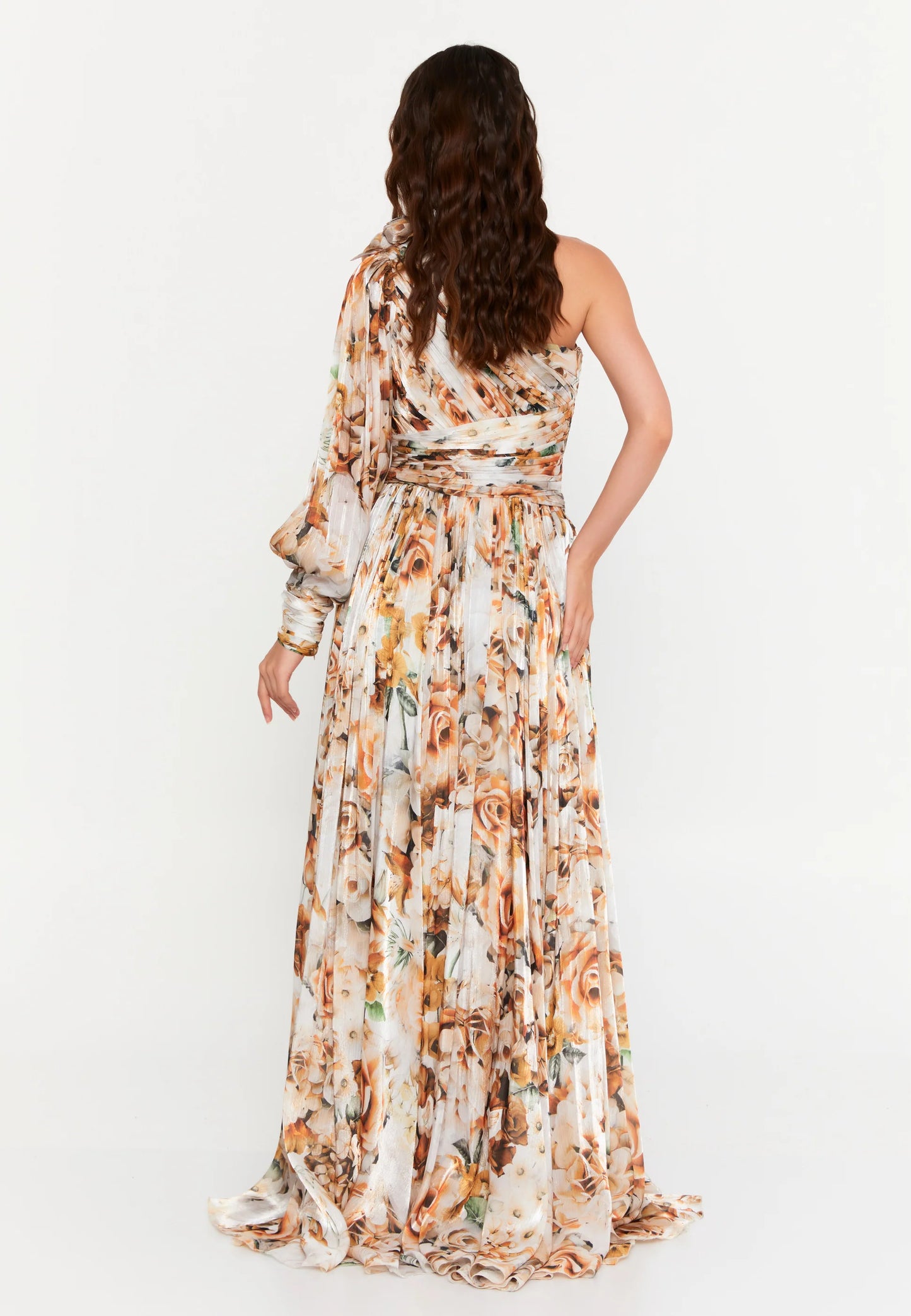 One Shoulder Maxi Chiffon Column Regular Evening Dress Unit Price: €94
