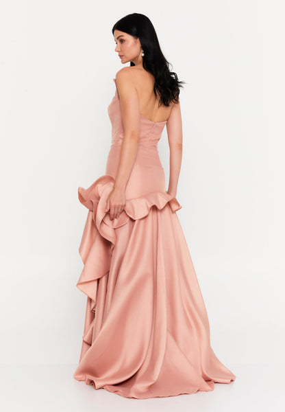 Strapless Maxi Polyester Fit & Flare Regular Prom Dress Unit Price: €107